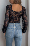 Lace Sleeve Bodysuit