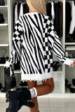 Vibrant Zebra Stripe Sweater