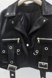 Cropped Belted Pocket Jacket
