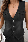 Chic Button-Front Vest and Pants Set