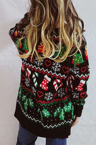 Festive Holiday Knit Cardigan
