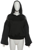 Stylish Hooded Sweatshirt with Zipper Detail