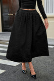 Elegant Textured Maxi Skirt