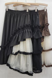 Ruffled Contrast Skirt