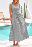 Checkered Sleeveless Sundress