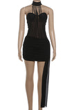 Strappy Asymmetric Casual Dress