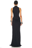 Elegant Draped Evening Gown