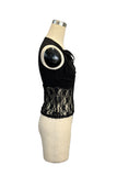 Lace Panel Bow-Tie Tank Top