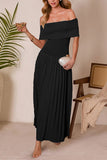 Elegant Off-Shoulder Maxi Dress