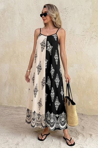 Patterned Casual Maxi Dress