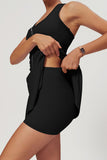 Zipper Front Casual Dress
