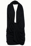 Draped Front Halter Mini Dress