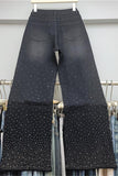 Embellished Straight-Leg Jeans
