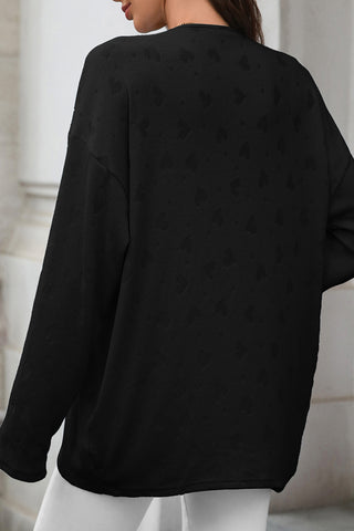 Relaxed Open-Front Cardigan