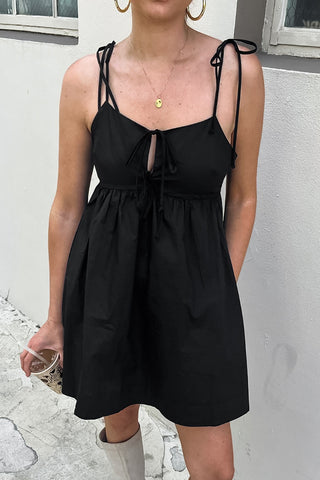 Tie-Shoulder Casual Dress