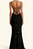 Floral Embellished Evening Gown