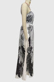 Strappy Printed Midi Dress