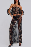 Floral Sheer Maxi Skirt