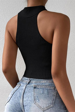 Crisscross Ribbed Tank Top