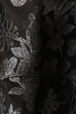 Floral-Patterned Midi Skirt