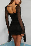 Embellished Sheath Casual Dress