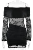 Lace Off-Shoulder Night Out Dress