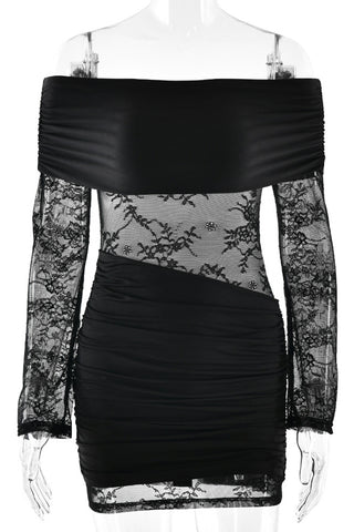 Lace Off-Shoulder Night Out Dress