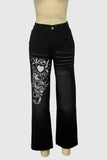 Artistic Straight-Leg Jeans