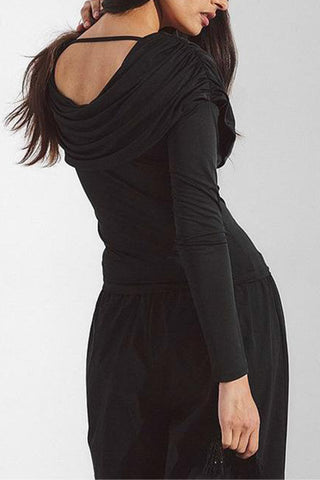 Off-Shoulder Ruched Blouse