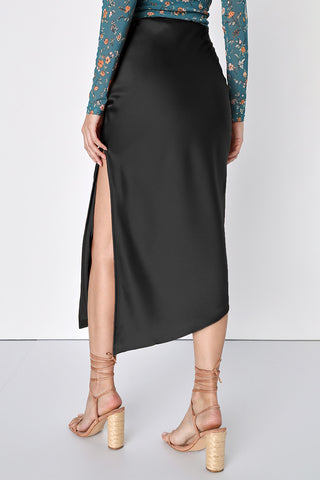 Elegant High-Waist Midi Skirt