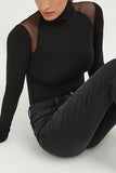 High-Neck Long Sleeve Bodysuit