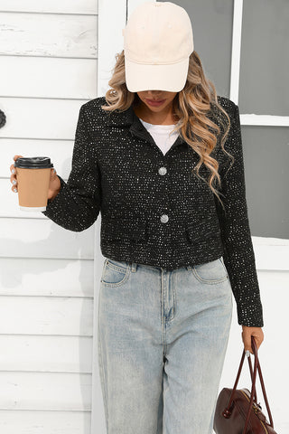 Sparkle Button Blazer