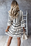 Patterned V-Neck Boho Dress