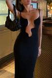 Elegant Cut-Out Evening Dress