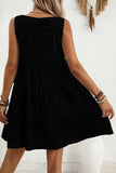 Sleeveless Gingham Mini Dress