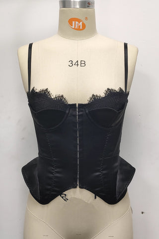 Elegant Corset-Style Tank Top