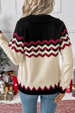 Festive Zigzag Pattern Sweater