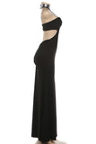 Strapless Maxi Dress with Statement Detail