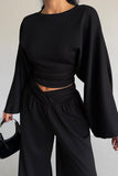 Flowy Wide-Leg Pants Set