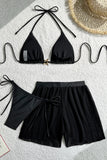 Starfish Accent Bikini and Shorts Set