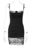 Lace Trim Cami Bodycon Dress