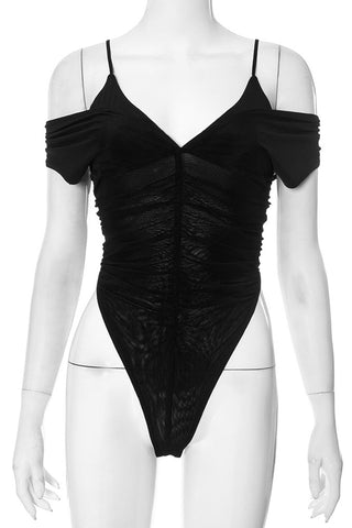 Off-Shoulder Ruched Bodysuit