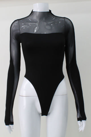 Sheer Sleeve Bodysuit