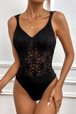 Lace Detail Sleeveless Bodysuit
