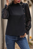 Elegant Button-Detail Blouse