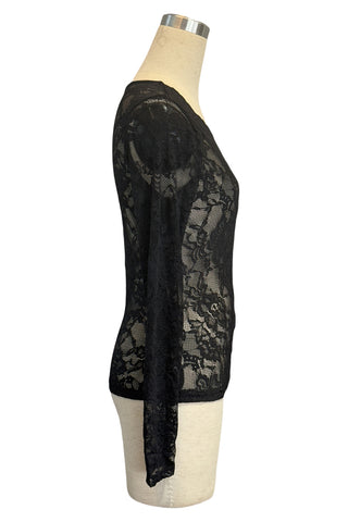 Elegant Lace Long-Sleeve Top