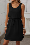 Sleeveless Textured Casual Dress