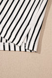 Striped Short Sleeve Lounge Set