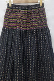Vintage Striped Floral Skirt