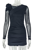 Elegant One-Shoulder Evening Dress
